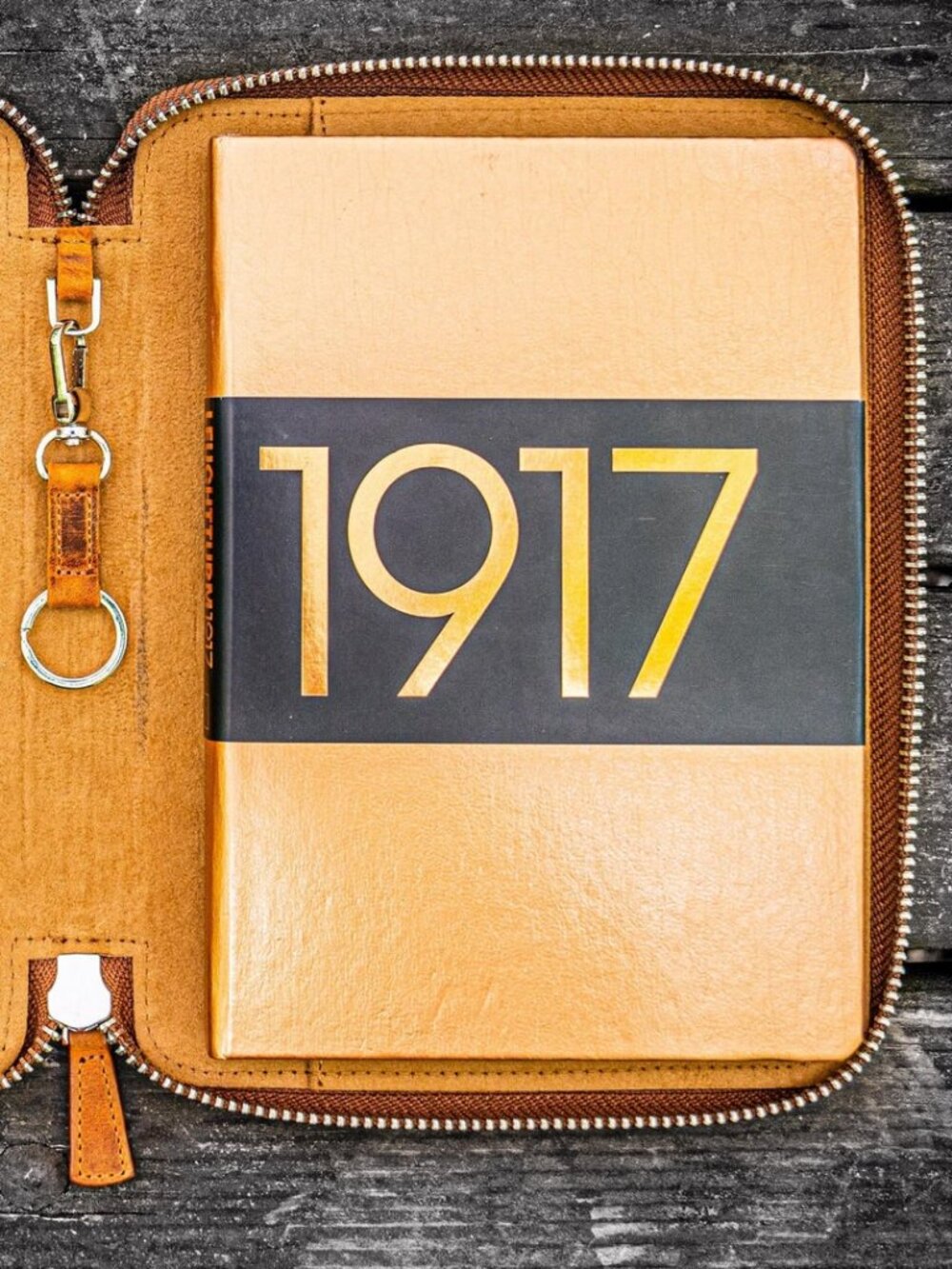 Galen Leather Zip A5 Journal Cover - Brown - Picture 7 of 7